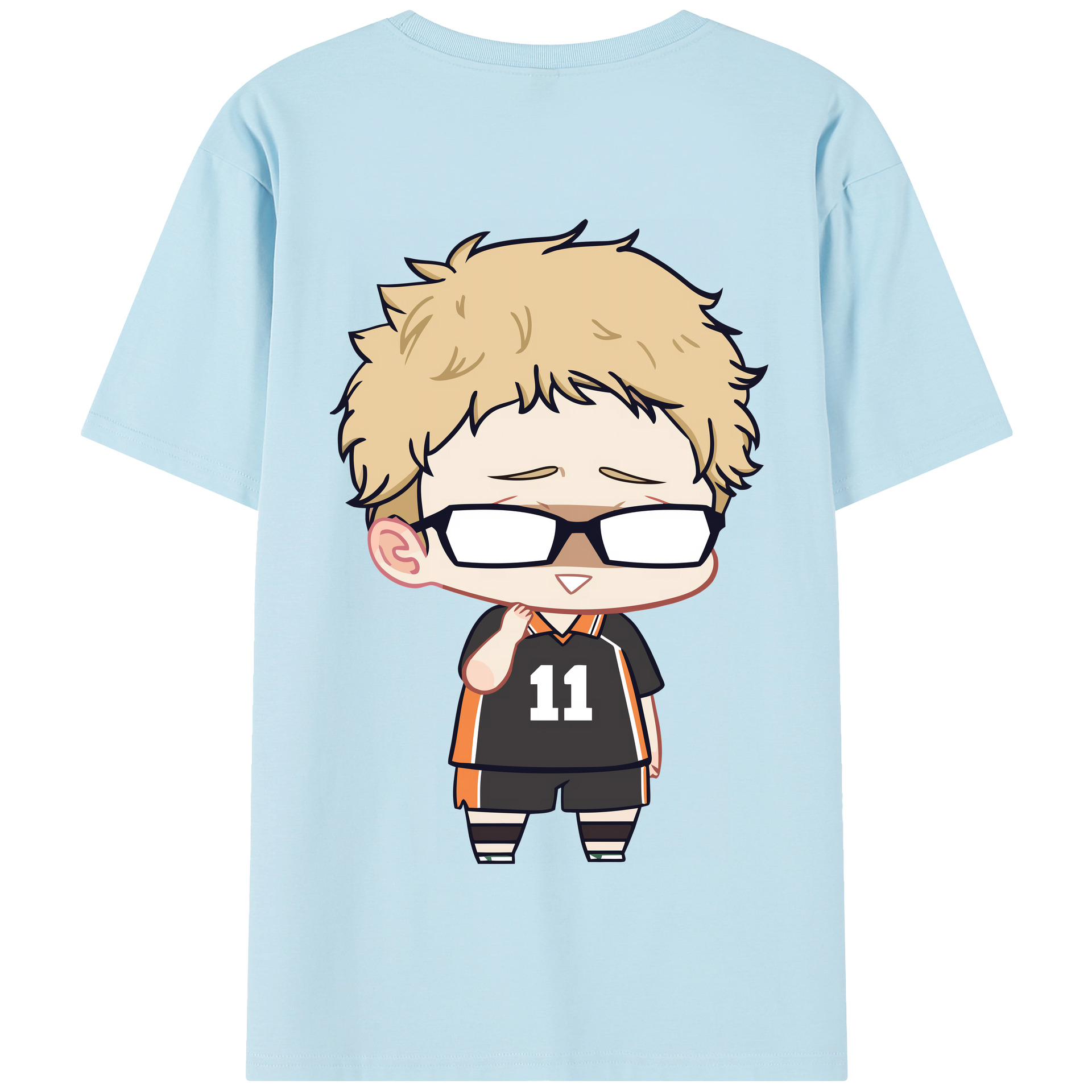 （画像用） ハイキュー!! Haikyu!! 綿100％半袖Tシャツ（背面プリント）